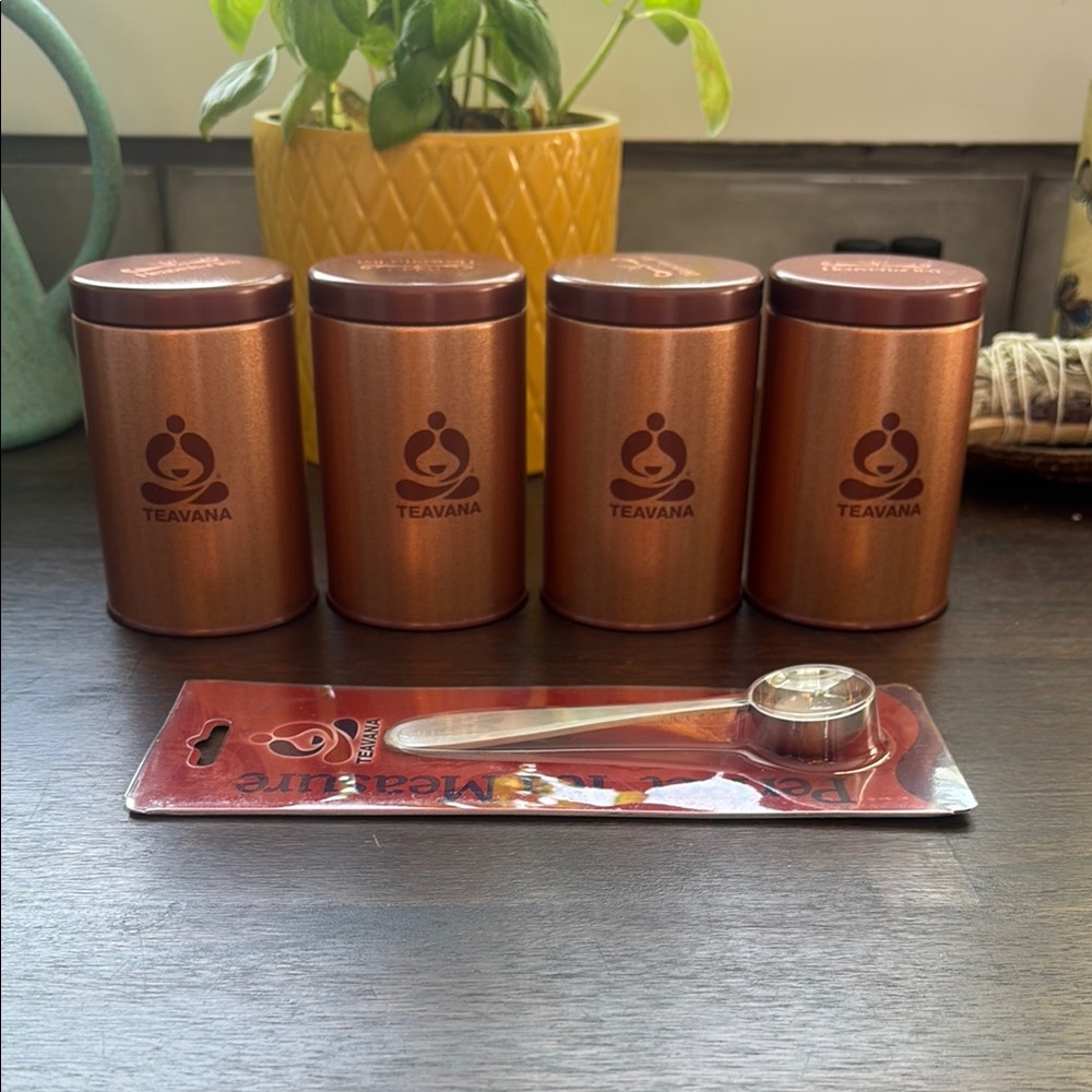 Teavana Copper Tea Canister Set with Spoon